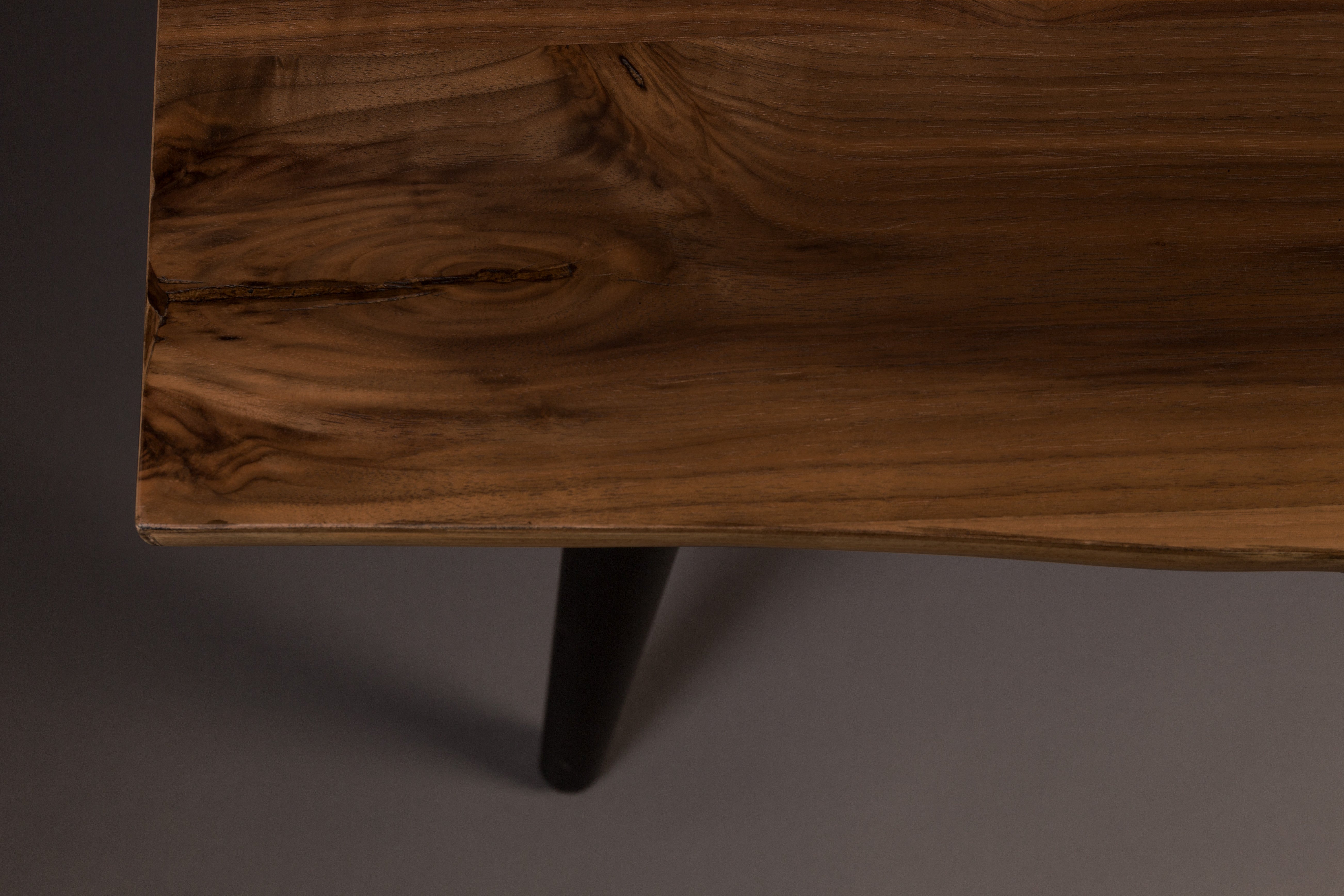 Dutchbone Alagon Walnut Brown Wood Dining Bench 120cm